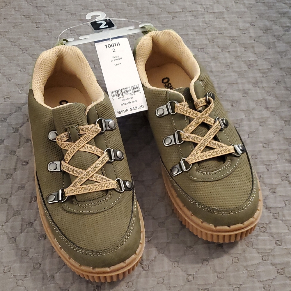 NWT Oshkosh Boys Sneakers Size 2